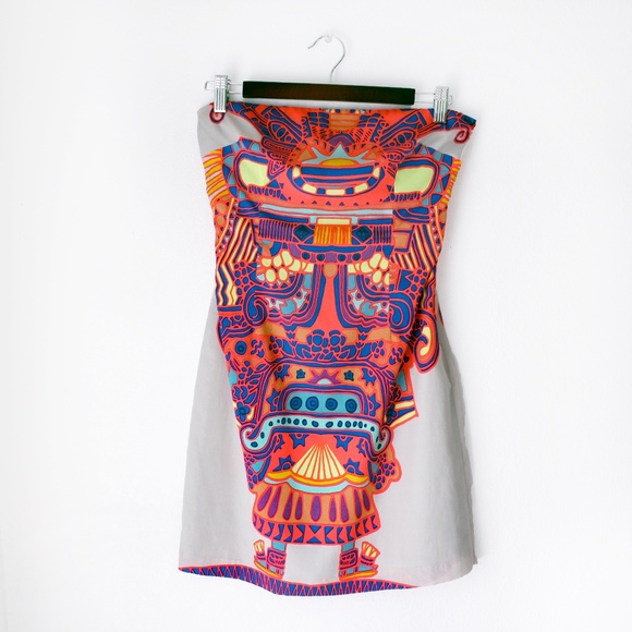 Mara Hoffman | Strapless Silk Tie Back Dress - Picture 8 of 15